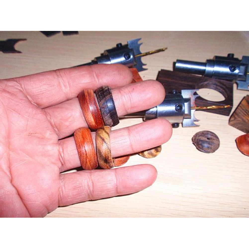 Wooden Thick Ring Maker Set Steel Wood Bead Drill Bit Household DIY Tools for Making Personalized Wooden Rings and Jewelry - Image 3