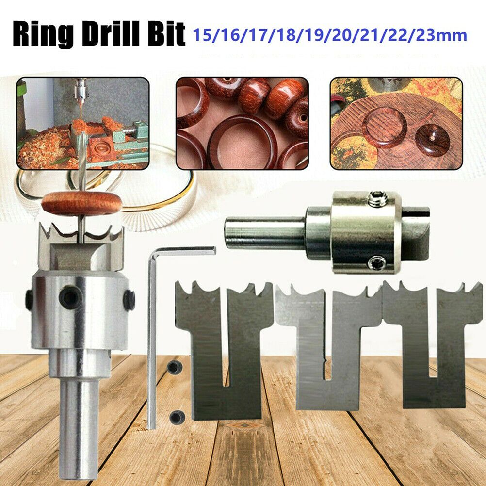 Wooden Thick Ring Maker Set Steel Wood Bead Drill Bit Household DIY Tools for Making Personalized Wooden Rings and Jewelry - Image 4