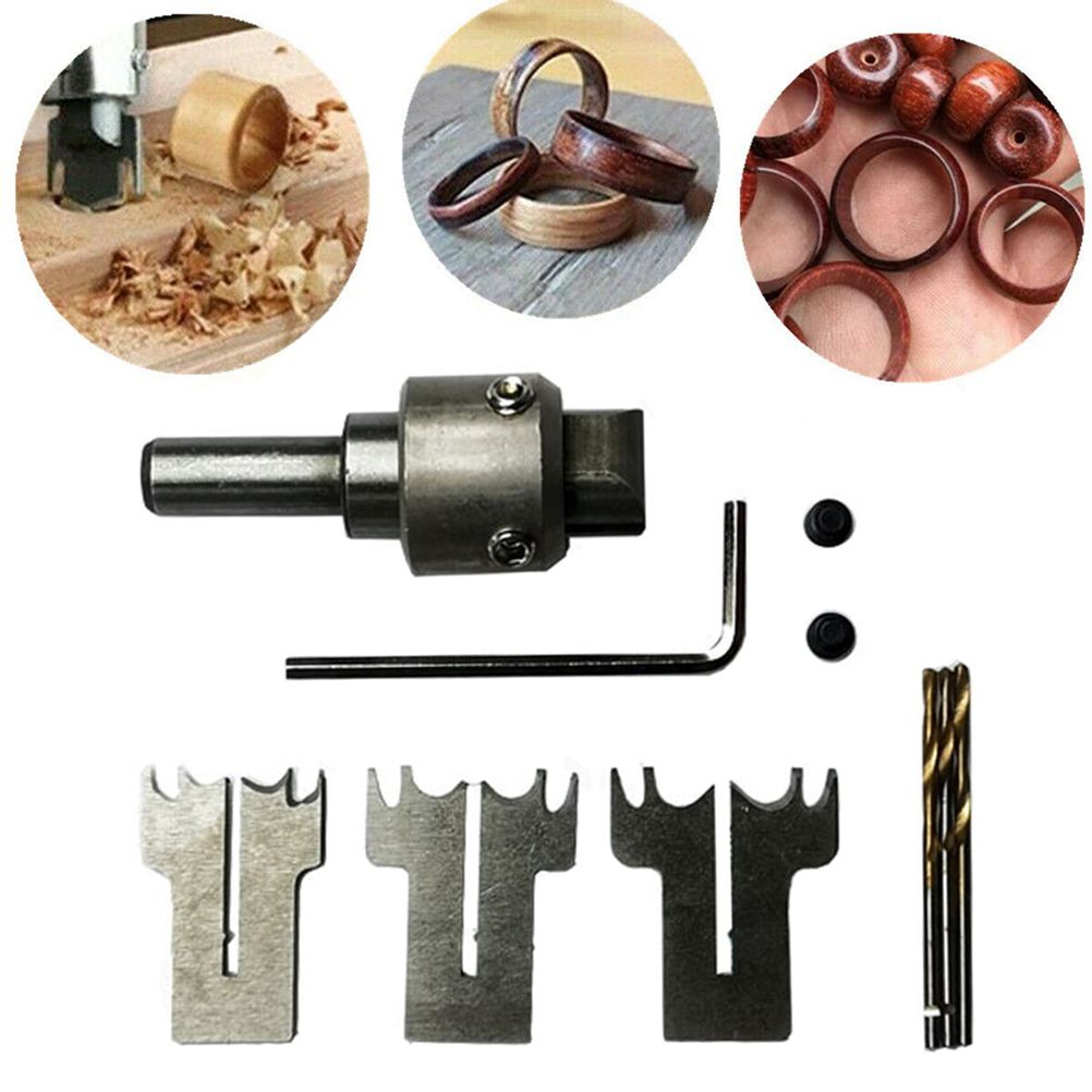Wooden Thick Ring Maker Set Steel Wood Bead Drill Bit Household DIY Tools for Making Personalized Wooden Rings and Jewelry - Image 6