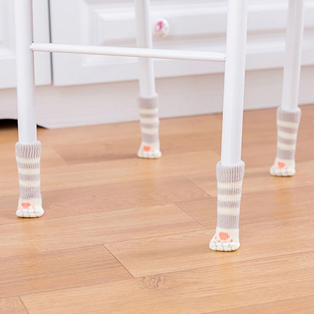 16Pcs Chair Covers Cat Paw Chair Covers Chair Leg Covers Cute Cat Foot Shaped Furniture Feet Covers Chair Leg Floor Protectors - Image 3