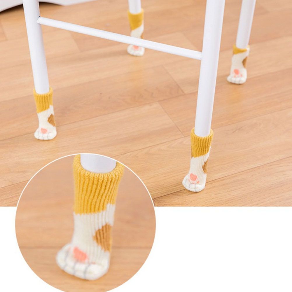 16Pcs Chair Covers Cat Paw Chair Covers Chair Leg Covers Cute Cat Foot Shaped Furniture Feet Covers Chair Leg Floor Protectors - Image 7