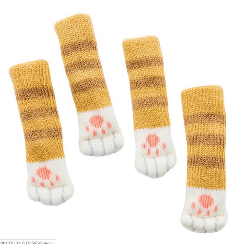 16Pcs Chair Covers Cat Paw Chair Covers Chair Leg Covers Cute Cat Foot Shaped Furniture Feet Covers Chair Leg Floor Protectors - Image 1