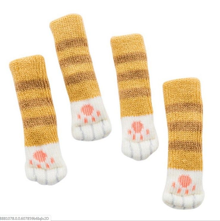 16Pcs Chair Covers Cat Paw Chair Covers Chair Leg Covers Cute Cat Foot Shaped Furniture Feet Covers Chair Leg Floor Protectors - Image 2