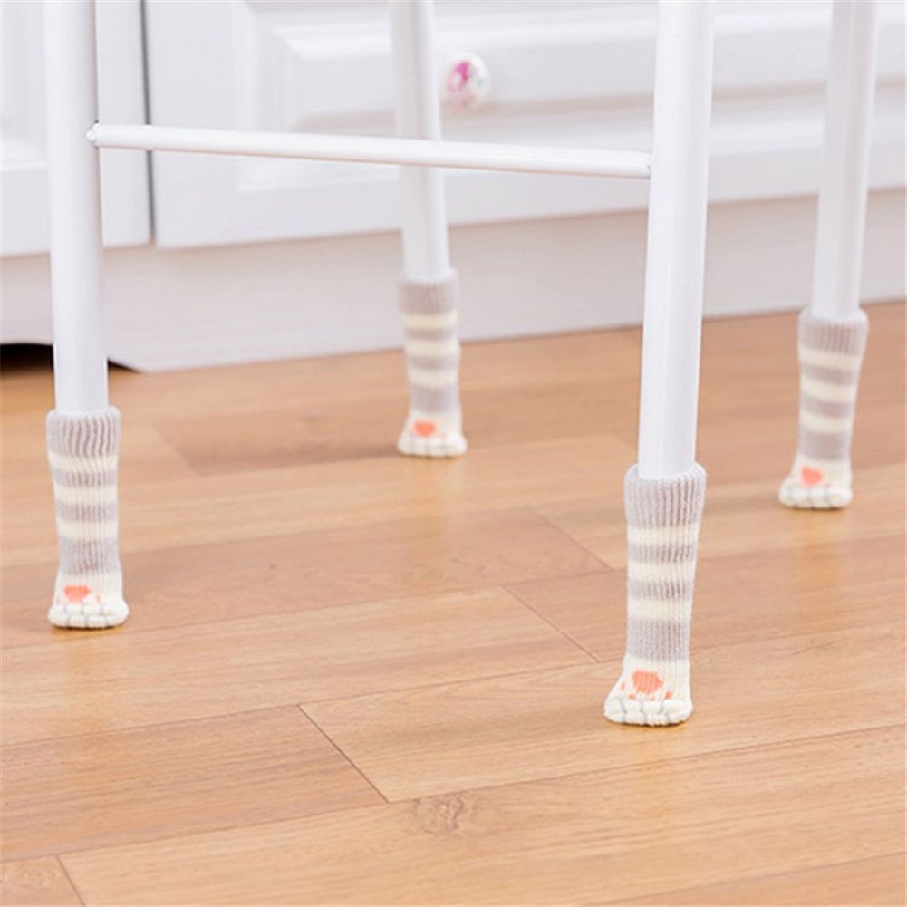 16Pcs Chair Covers Cat Paw Chair Covers Chair Leg Covers Cute Cat Foot Shaped Furniture Feet Covers Chair Leg Floor Protectors - Image 5