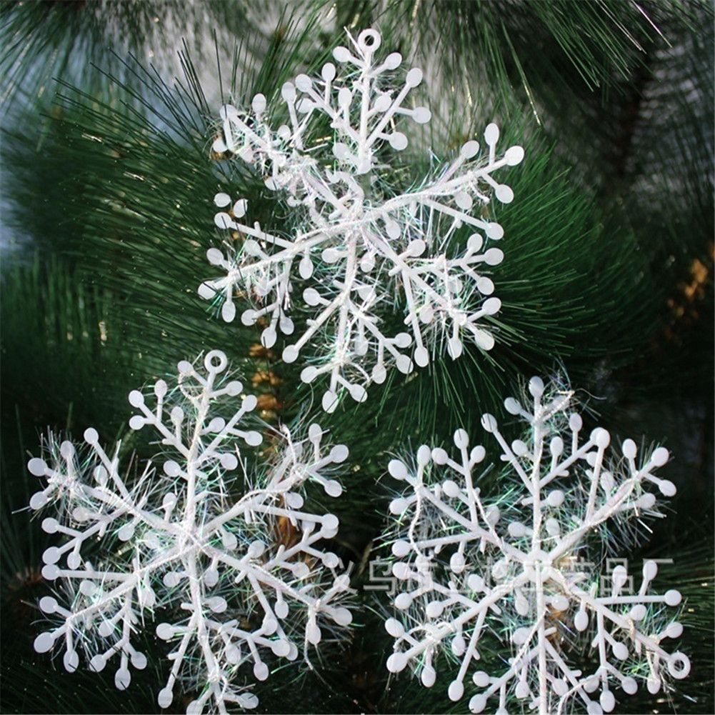 Christmas Snowflake Ornaments Christmas Tree Decorative Hanging Ornament Home Festival Decor - Image 1
