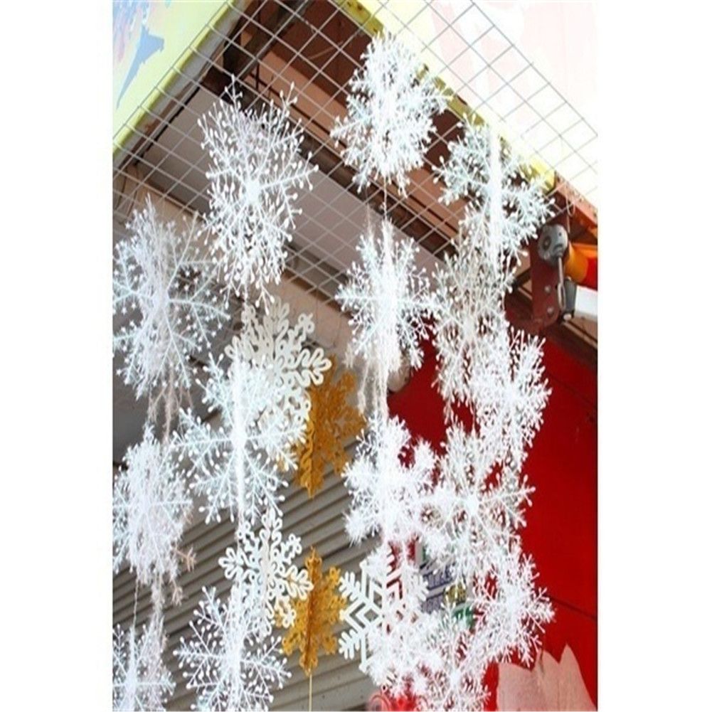 Christmas Snowflake Ornaments Christmas Tree Decorative Hanging Ornament Home Festival Decor - Image 3