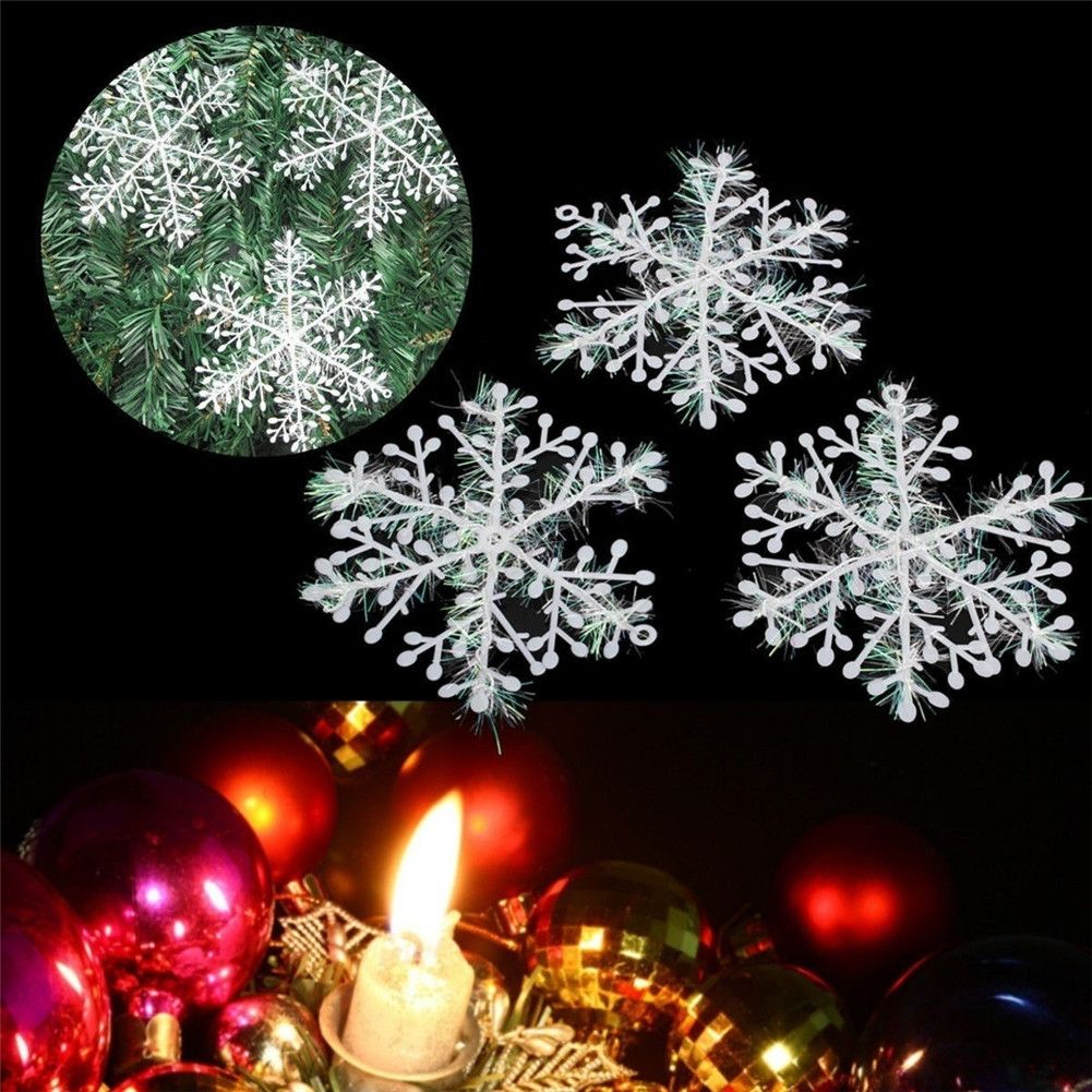 Christmas Snowflake Ornaments Christmas Tree Decorative Hanging Ornament Home Festival Decor - Image 4