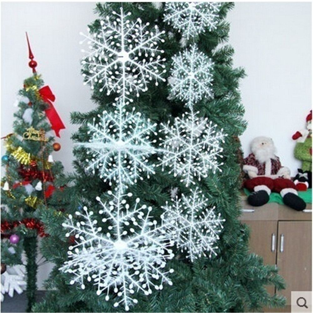 Christmas Snowflake Ornaments Christmas Tree Decorative Hanging Ornament Home Festival Decor - Image 8