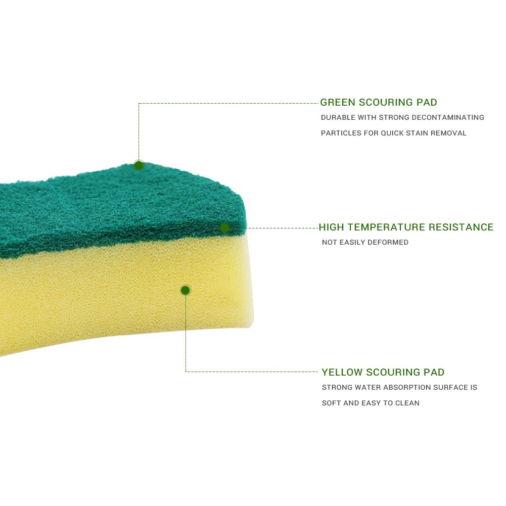 1pc Sponge Dish Bowl Pot Pan Scrubbing Cleaning Sponge Kitchen Cleaning Tools - Image 3