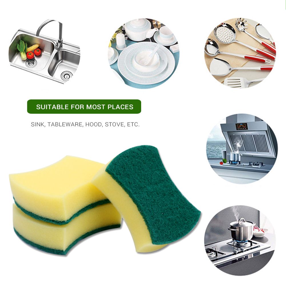 1pc Sponge Dish Bowl Pot Pan Scrubbing Cleaning Sponge Kitchen Cleaning Tools - Image 4