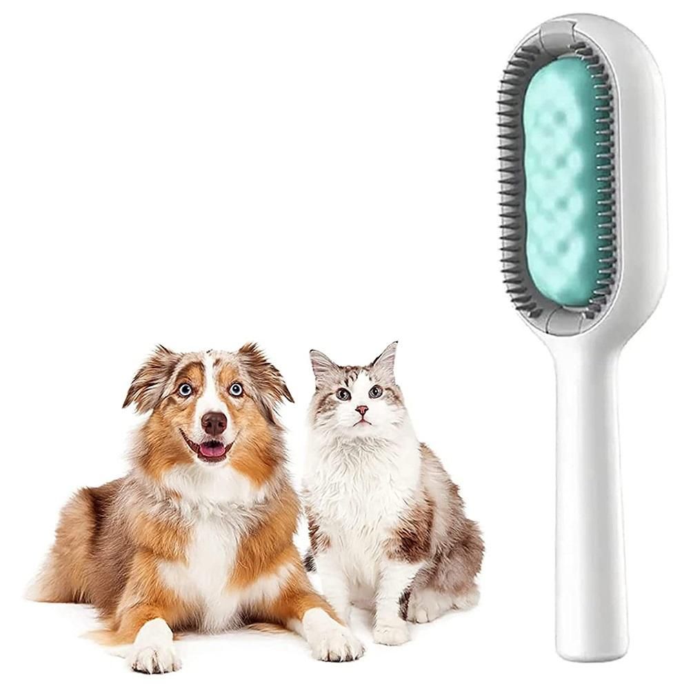 Pet Brush Grooming Comb Soft Bristles Pet Grooming Brush for Massage and Removal of Loose Hair Tangled Hair - Image 1