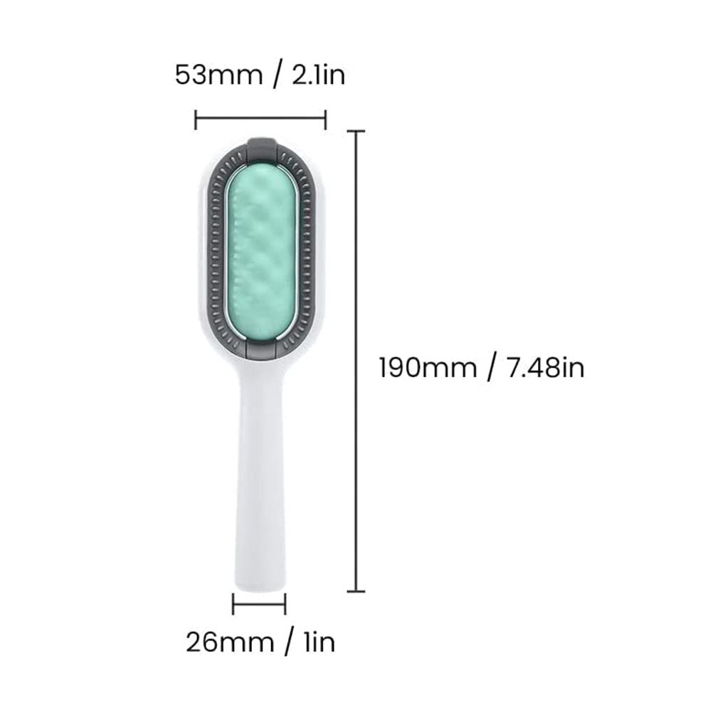 Pet Brush Grooming Comb Soft Bristles Pet Grooming Brush for Massage and Removal of Loose Hair Tangled Hair - Image 2