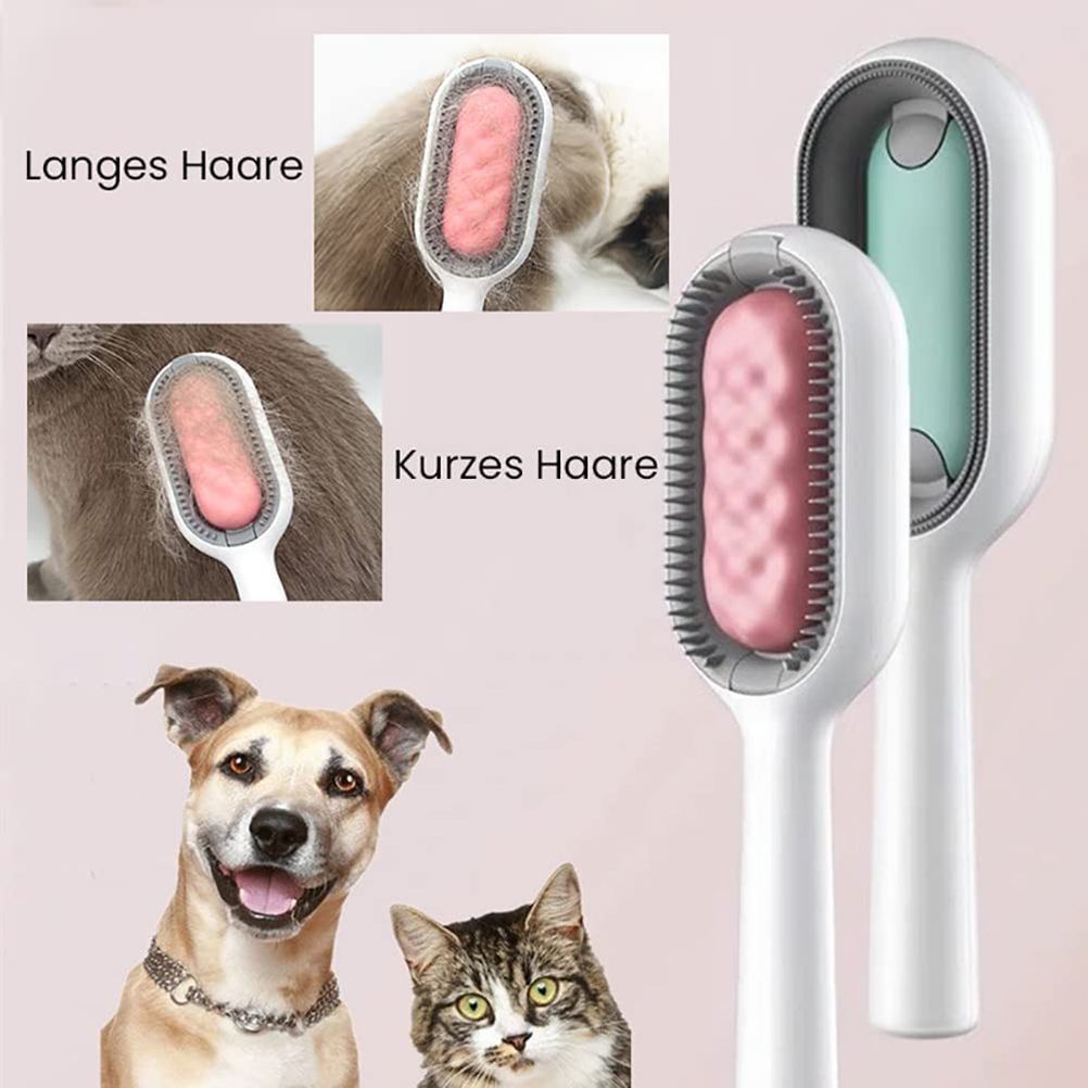 Pet Brush Grooming Comb Soft Bristles Pet Grooming Brush for Massage and Removal of Loose Hair Tangled Hair - Image 4