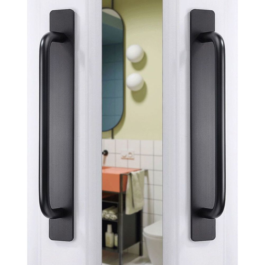 Self Stick Cabinet Drawer Handles Pulls Aluminum Alloy Drawer Push Pull Handles Punch Free Adhesive Handle for Kitchen Cabinet Drawer Window Sliding Closet - Image 4