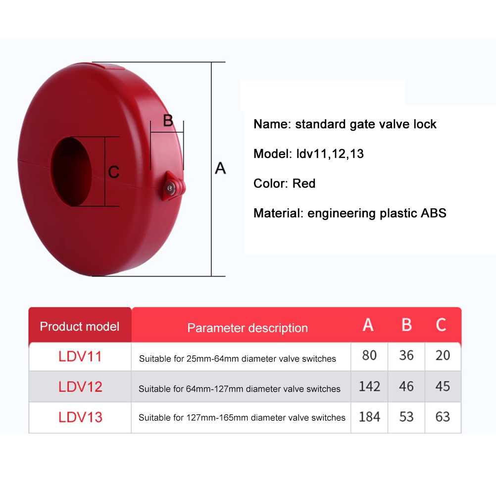 Gate Valve Lockout Device Plastic Outdoor Water Hose Protector Valve Lockout for Professional and Industrial Use - Image 2