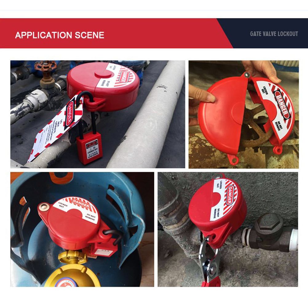 Gate Valve Lockout Device Plastic Outdoor Water Hose Protector Valve Lockout for Professional and Industrial Use - Image 3