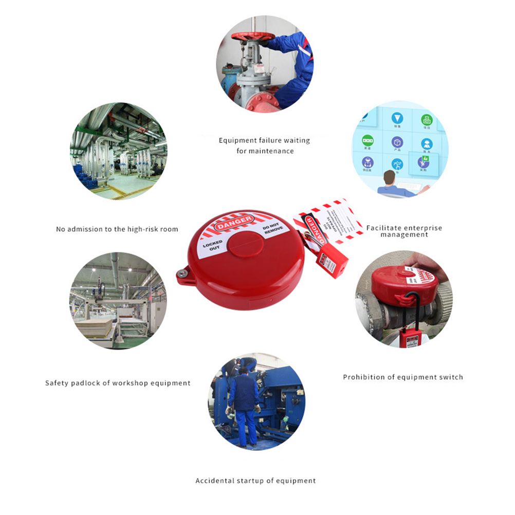 Gate Valve Lockout Device Plastic Outdoor Water Hose Protector Valve Lockout for Professional and Industrial Use - Image 4