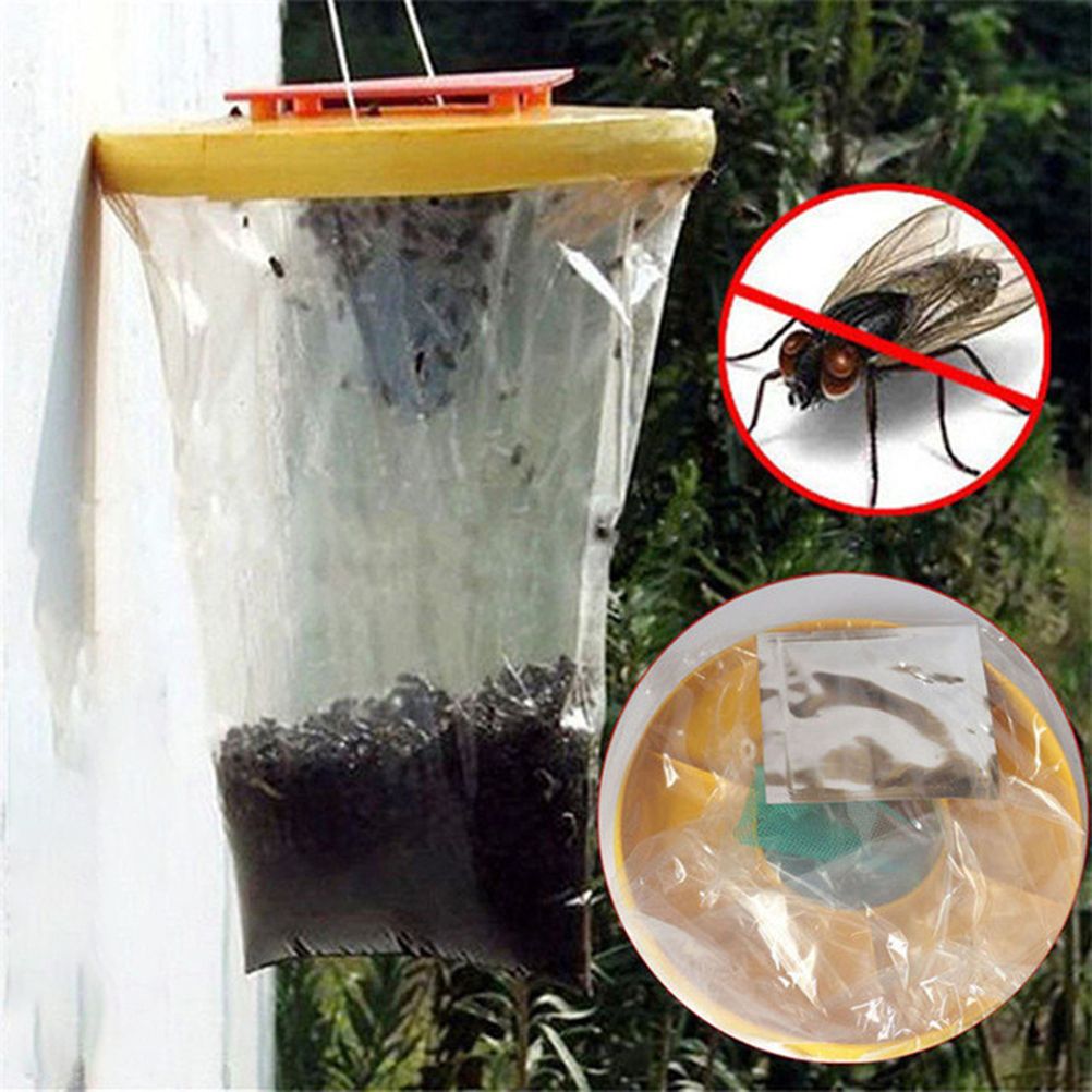 Fly Trap Outdoors Fly Catcher Hanging Fly Bags for Outdoor Barns Stables and Yards - Image 8