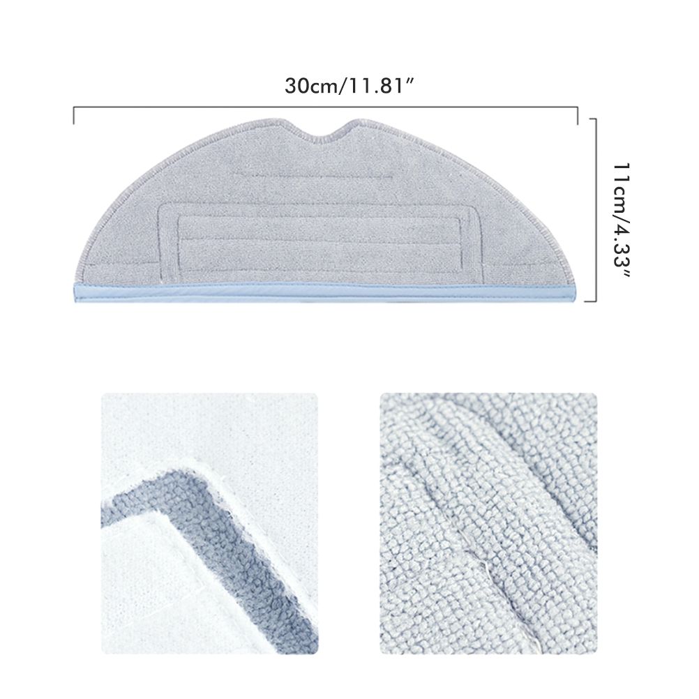 Pack of 6 Wipes Accessories Compatible for Roborock S7 S7 Plus S7+ S7 MaxV S7 MaxV Plus S7 MaxV Ultra Wash Mop - Image 2