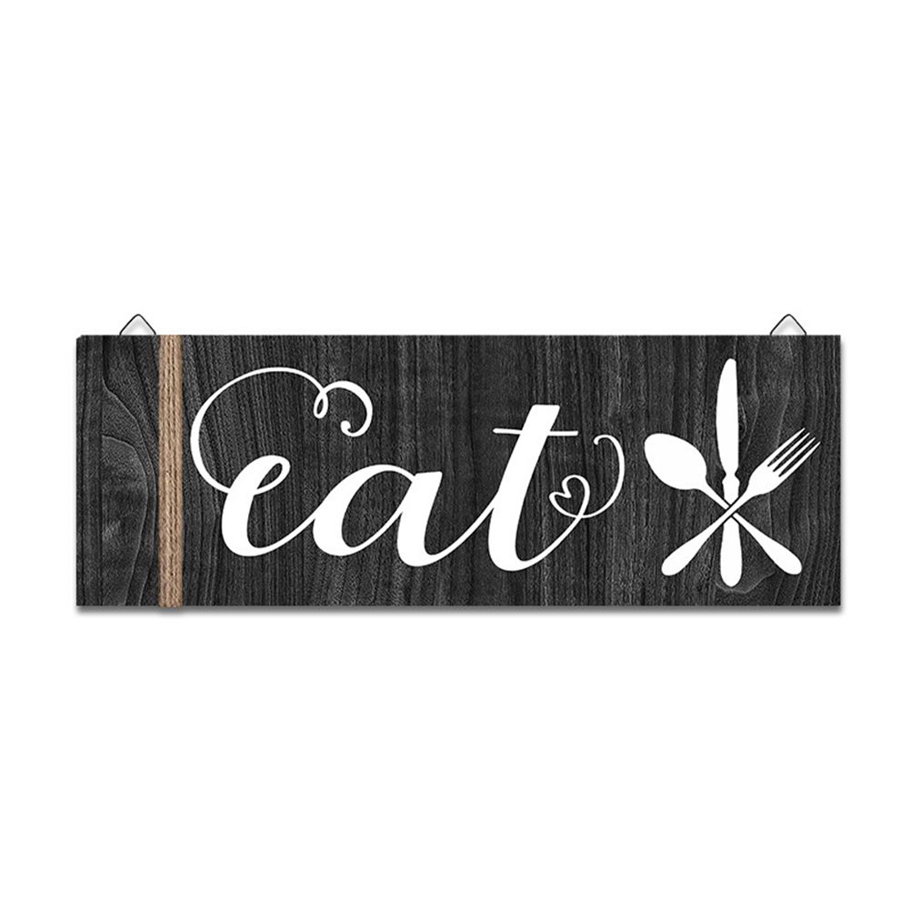 3Pcs Wall Decor Wooden Hanging Wall Sign Wooden Wall Art for Home Kitchen Dining Room Restaurant - Image 3