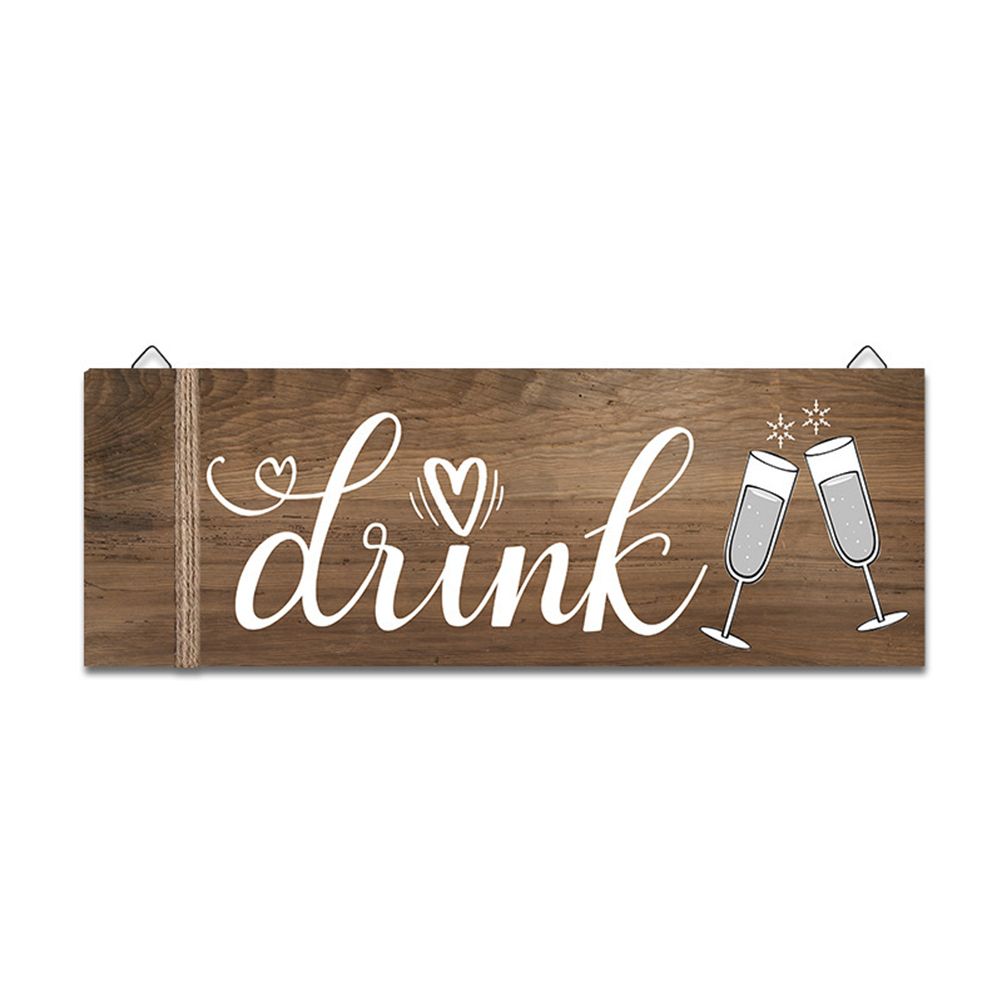 3Pcs Wall Decor Wooden Hanging Wall Sign Wooden Wall Art for Home Kitchen Dining Room Restaurant - Image 7