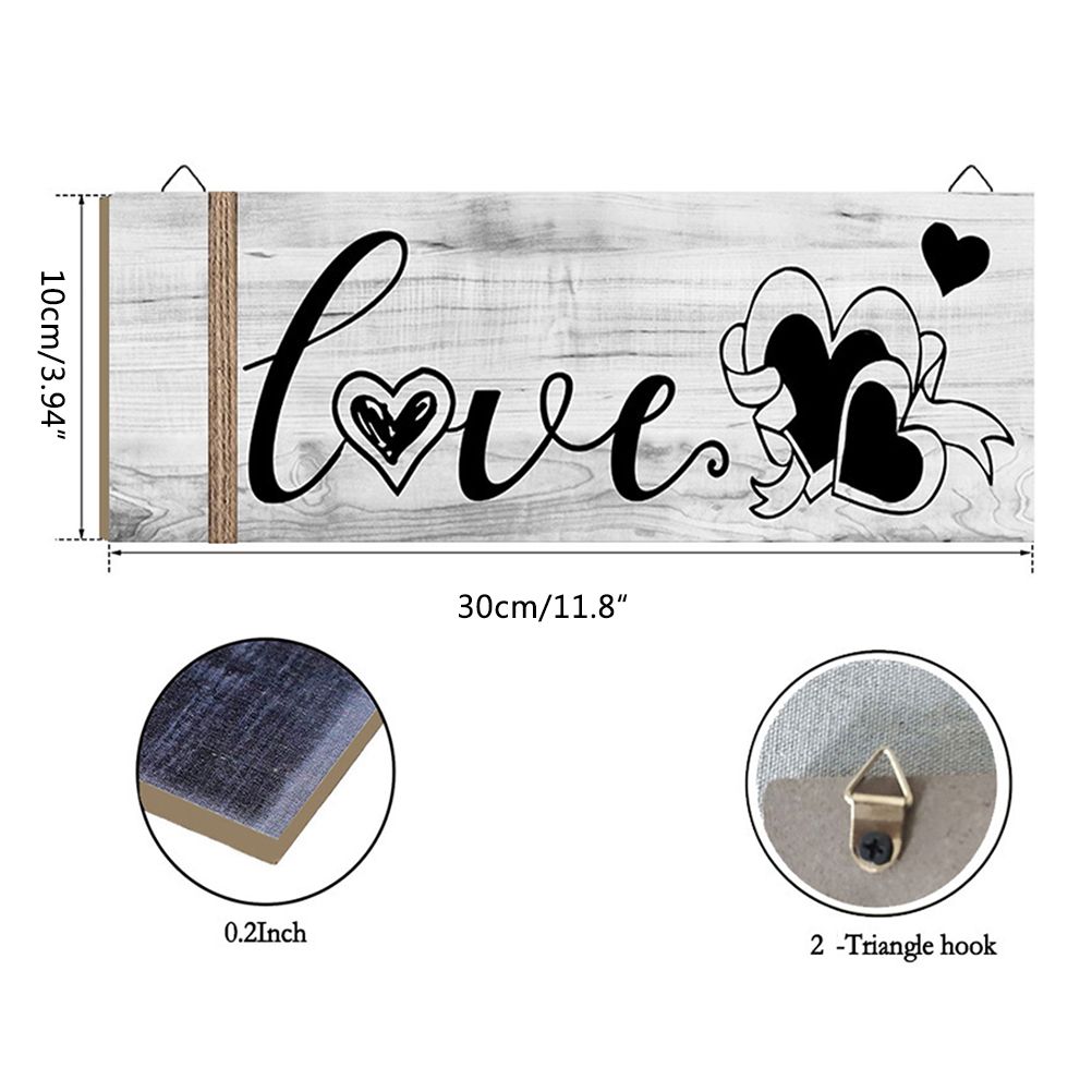 3Pcs Wall Decor Wooden Hanging Wall Sign Wooden Wall Art for Home Kitchen Dining Room Restaurant - Image 8