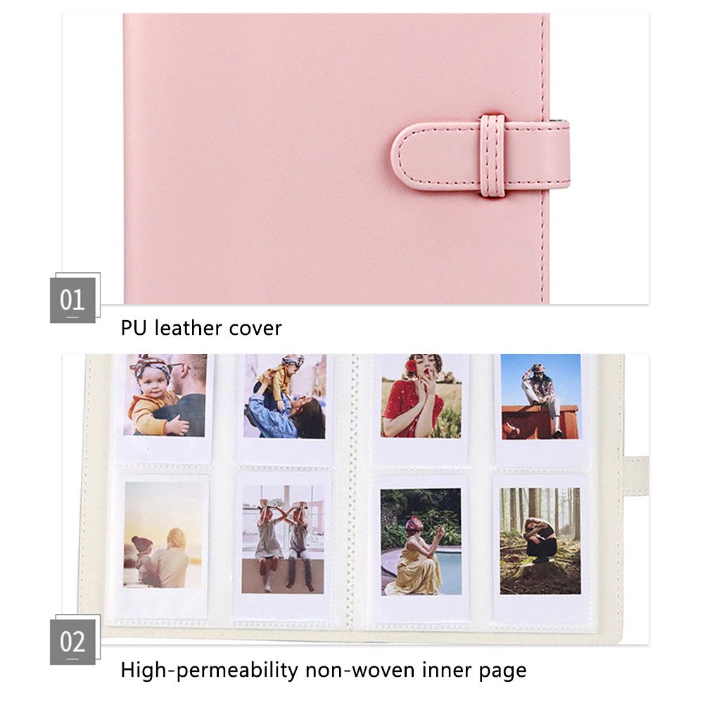 Retro Photo Album 128 Photos Pocket Album PU Cover Picture Album Photo Album Birthday Wedding Gift - Image 7