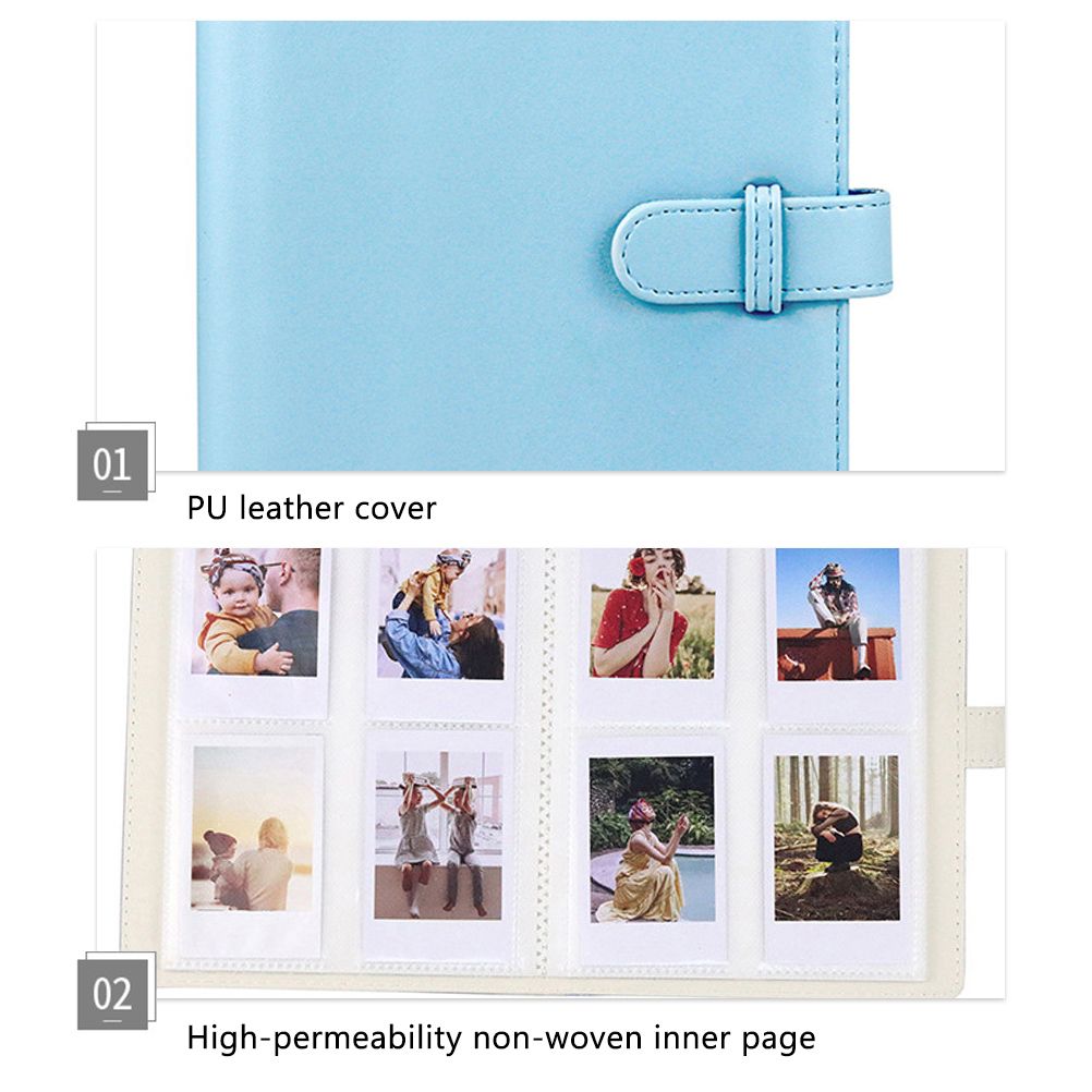 Retro Photo Album 128 Photos Pocket Album PU Cover Picture Album Photo Album Birthday Wedding Gift - Image 6