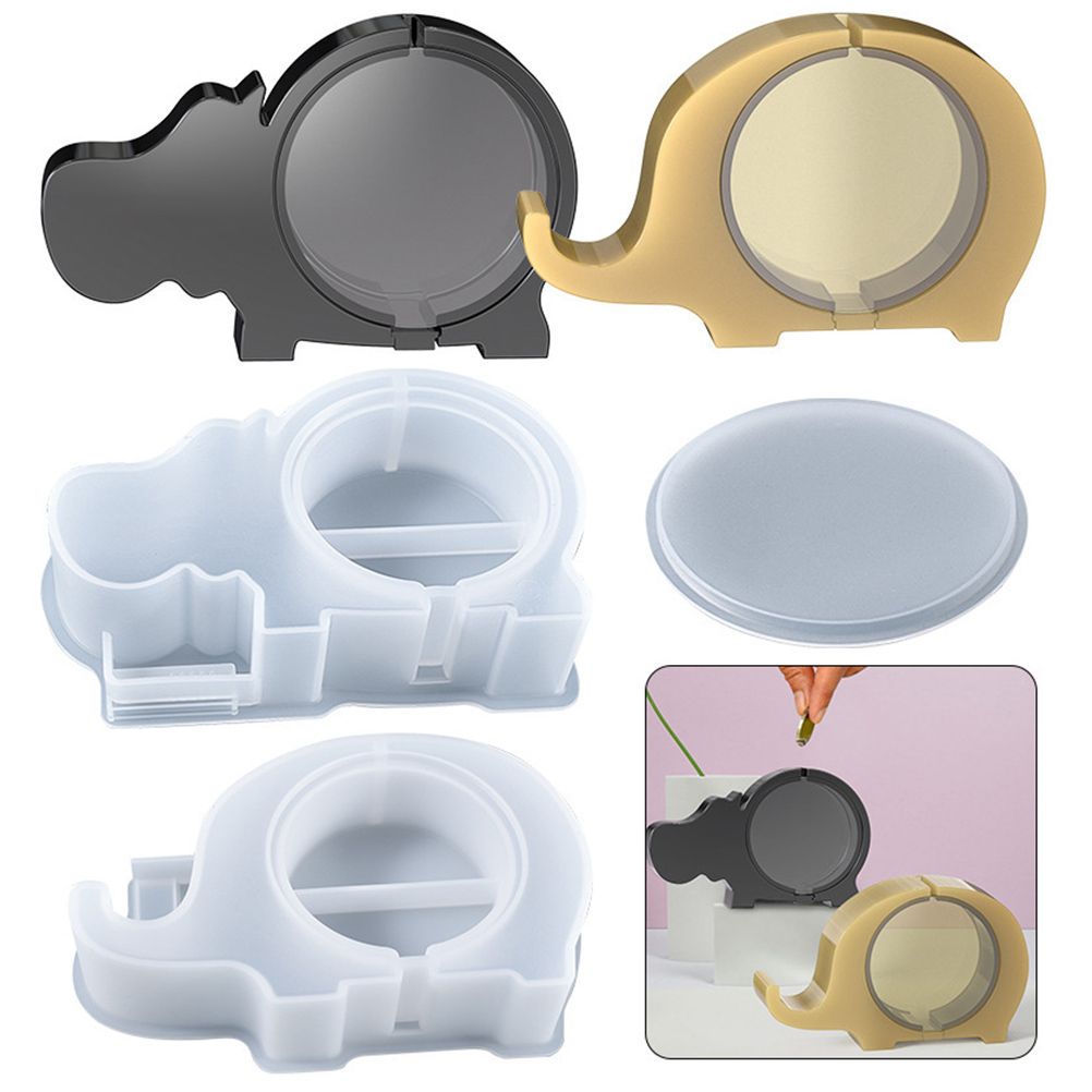 Silicone Mold for Money Boxes DIY Handmade Piggy Bank Silicone Resin Mold Coin Storage Box Silicone Epoxy Resin Casting Mold - Image 3