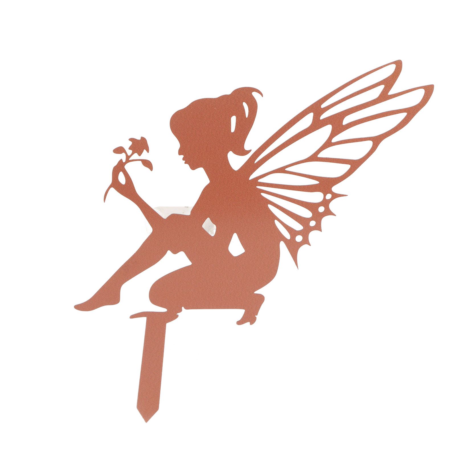 Decorative Garden Stakes Fairy Silhouette Metal Yard Stakes Arts Outdoor Garden Decor Spring Decor - Image 1