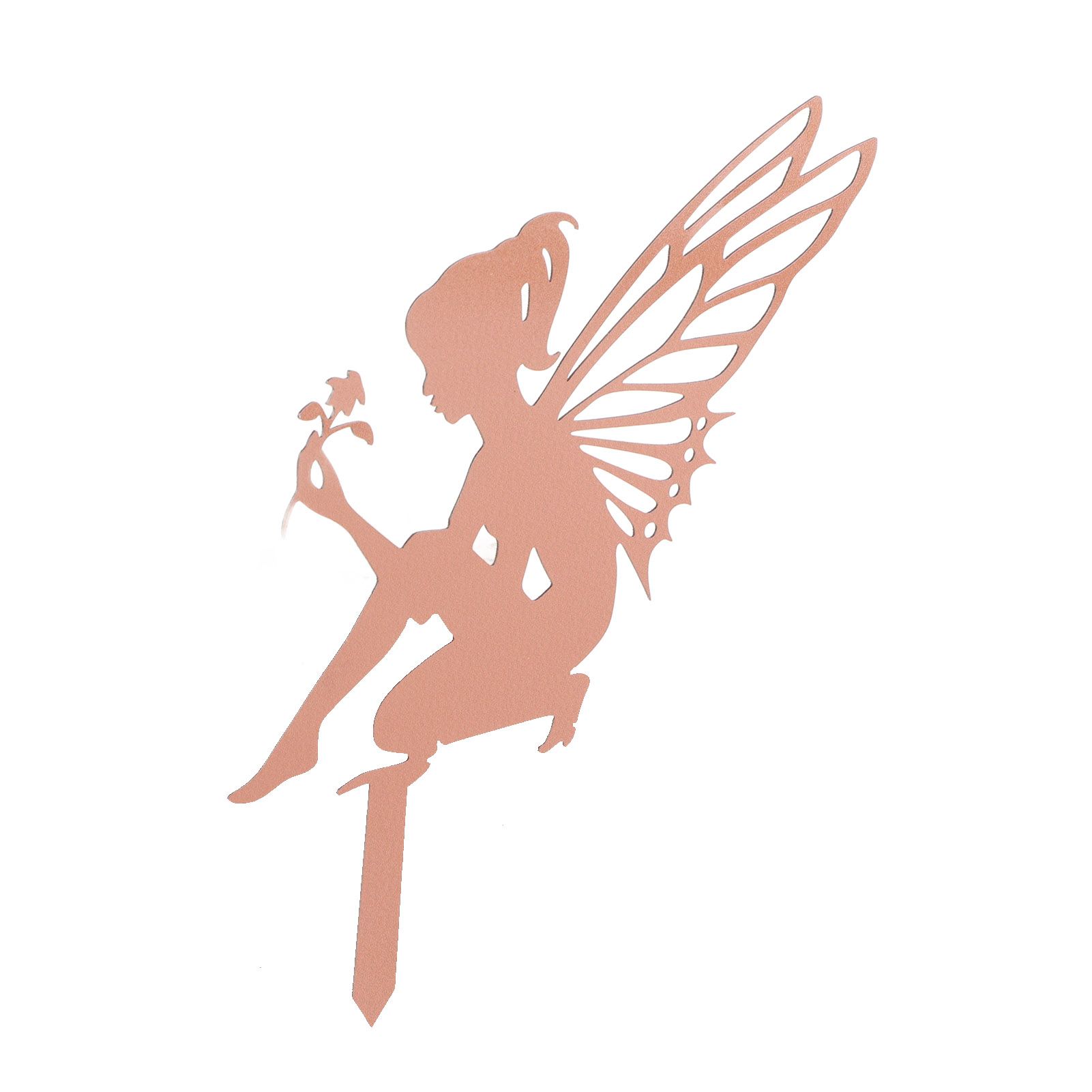 Decorative Garden Stakes Fairy Silhouette Metal Yard Stakes Arts Outdoor Garden Decor Spring Decor - Image 2