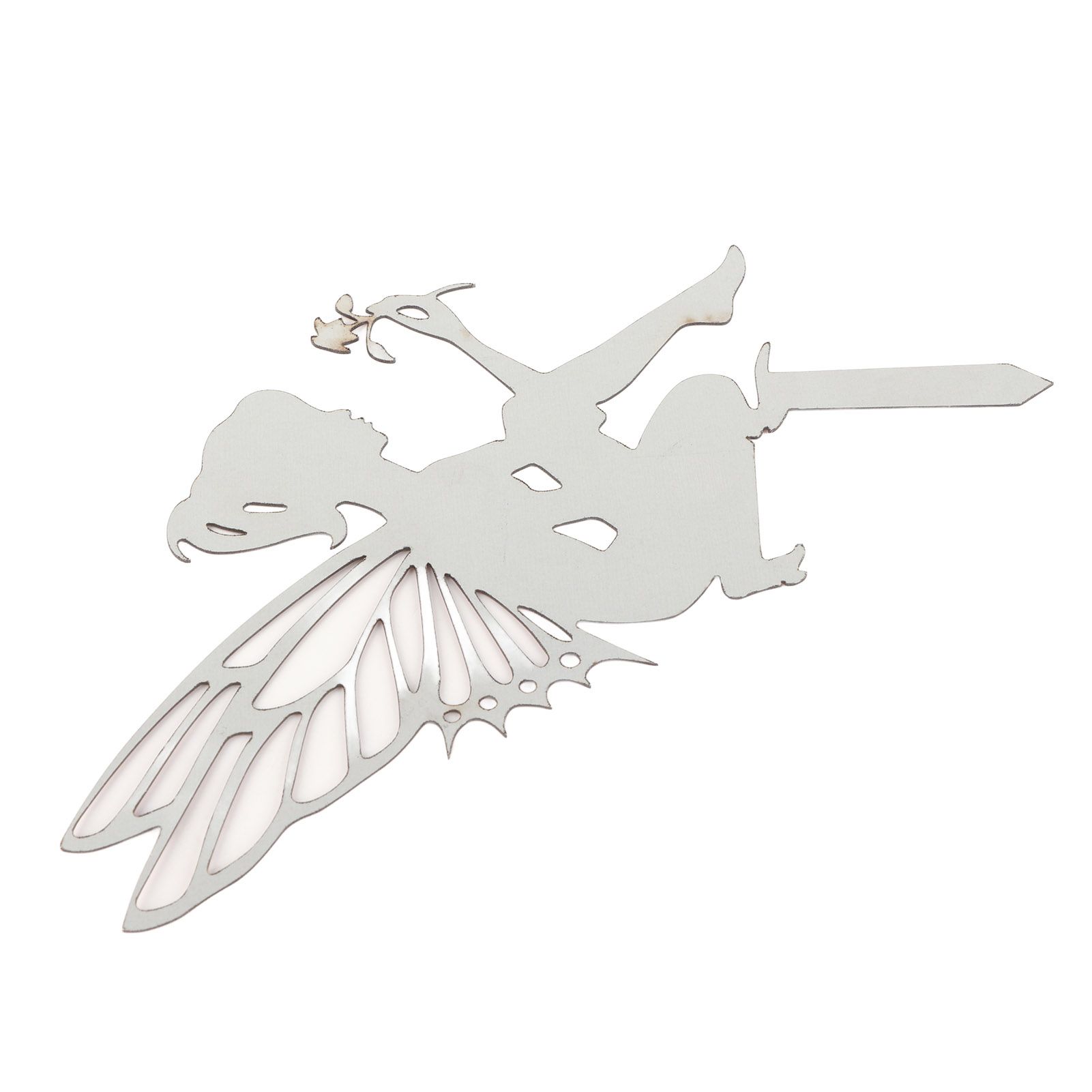 Decorative Garden Stakes Fairy Silhouette Metal Yard Stakes Arts Outdoor Garden Decor Spring Decor - Image 7