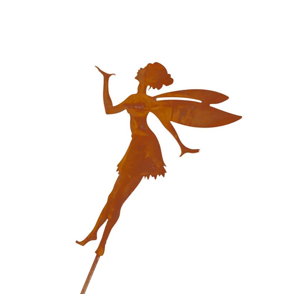Decorative Garden Stakes Fairy Silhouette Metal Yard Stakes Arts Outdoor Garden Decor Spring Decor - Image 6