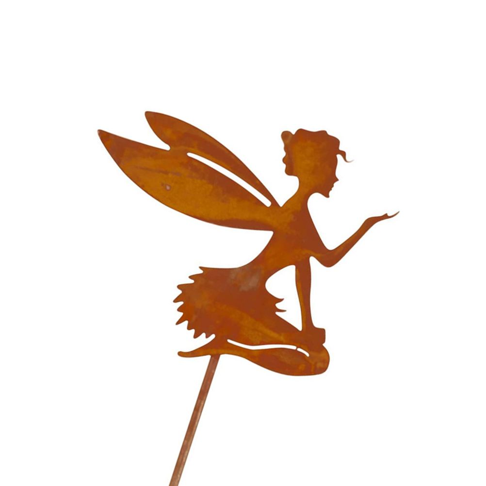 Decorative Garden Stakes Fairy Silhouette Metal Yard Stakes Arts Outdoor Garden Decor Spring Decor - Image 7