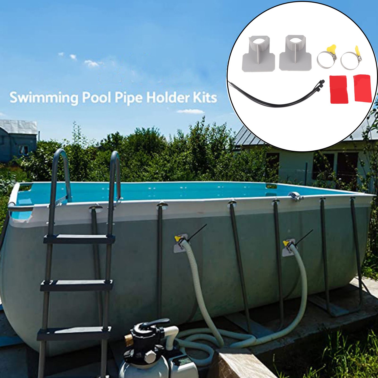 2Pcs Swimming Pool Pipe Holders Swimming Pool Hose Support Brackets Hose Clamps Pool Accessories - Image 7