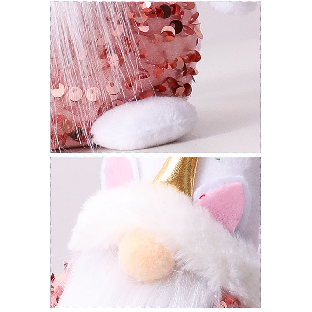 Pink Gnome Plush Dwarf Doll Home Table Ornaments Holiday Decorations - Image 8