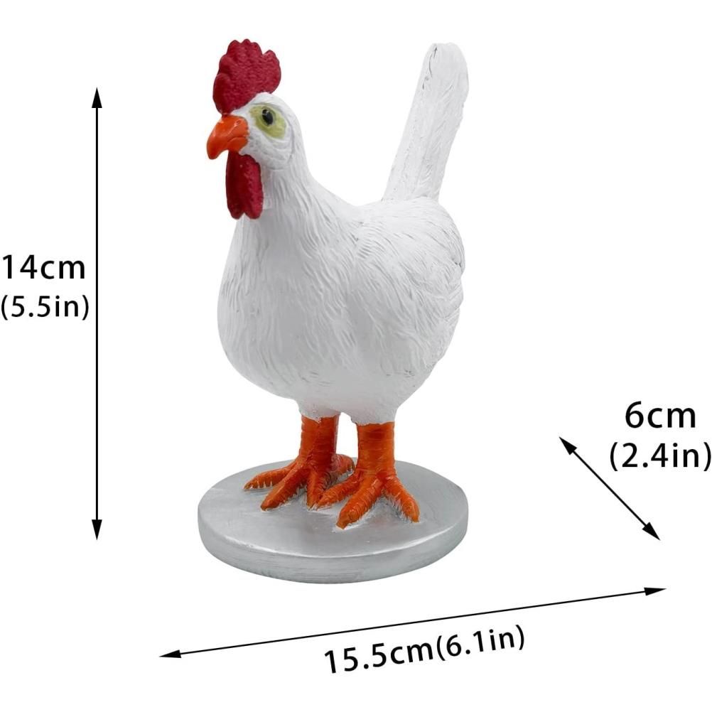 Chicken LED Lamp Resin Lifelike Chicken Laying Egg Night Light Novel Easter Halloween Christmas Bedroom Home Decoration - Image 3