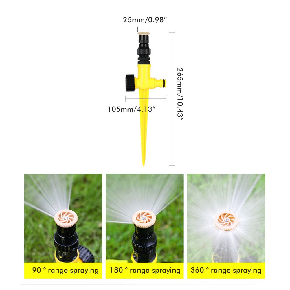 360° Rotating Auto Irrigation System Garden Lawn Sprinkler Grass Water Sprinkler System Garden Hose Sprinkler for Yard - Image 3