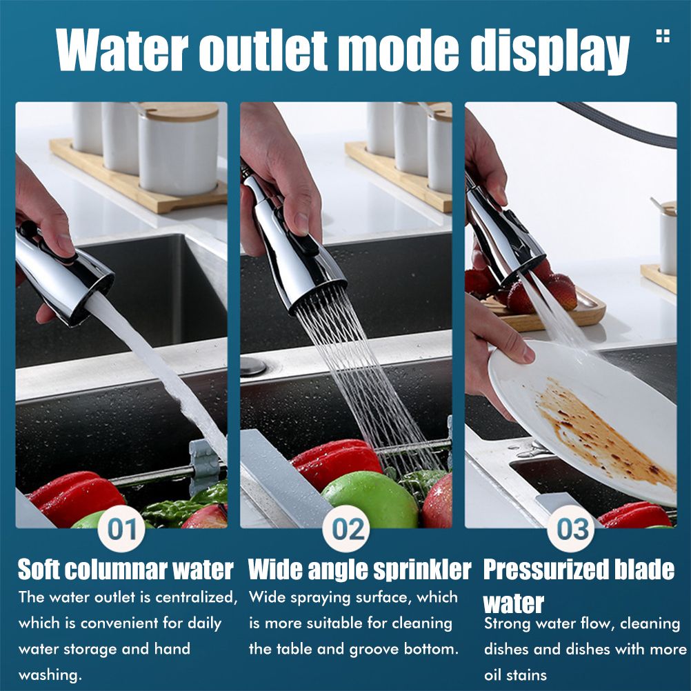 Kitchen Faucet Sprayer Head Replacement Pull Down Faucet Spray Head Pull Out Faucet Sprayer Nozzle - Image 4