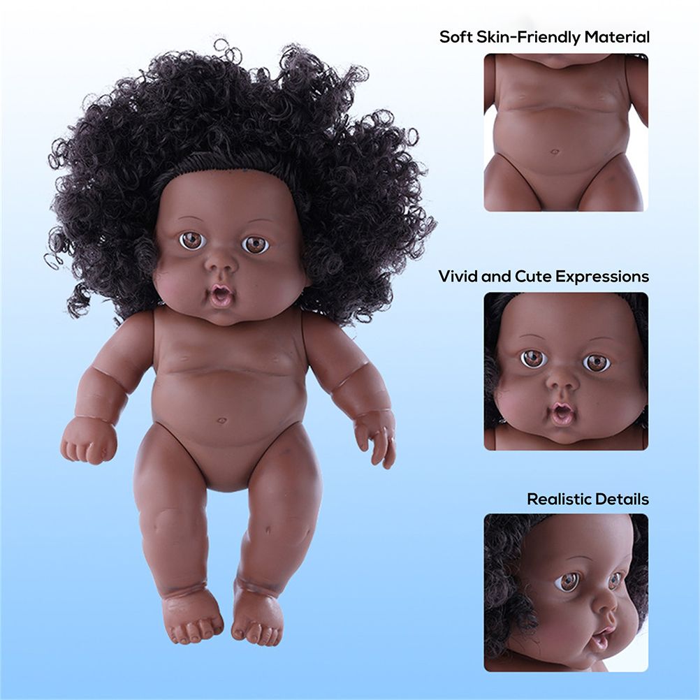 8 inch Black Dolls African Girl Dolls Lifelike Baby Play Doll for Kids Birthday Gift - Image 4