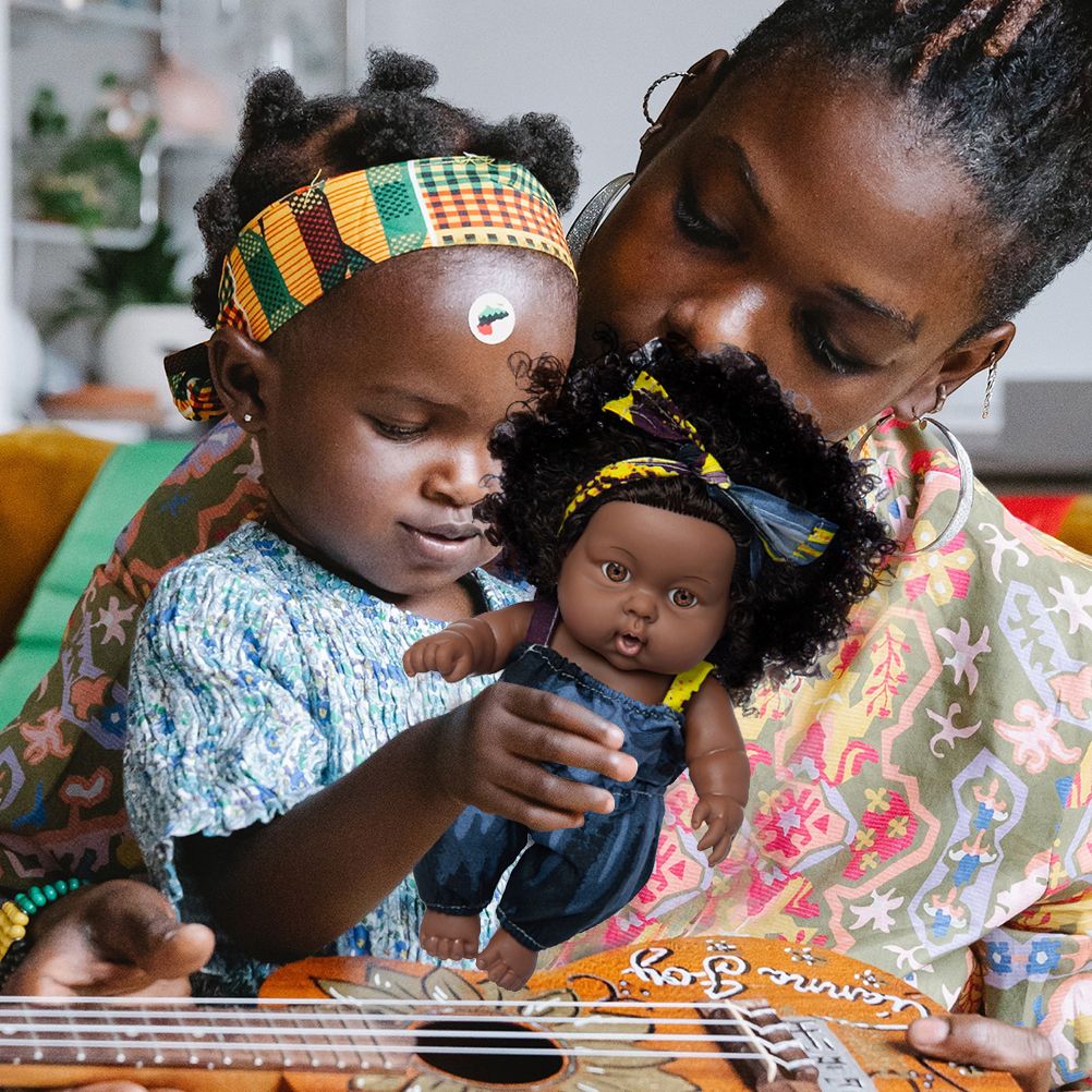 8 inch Black Dolls African Girl Dolls Lifelike Baby Play Doll for Kids Birthday Gift - Image 5