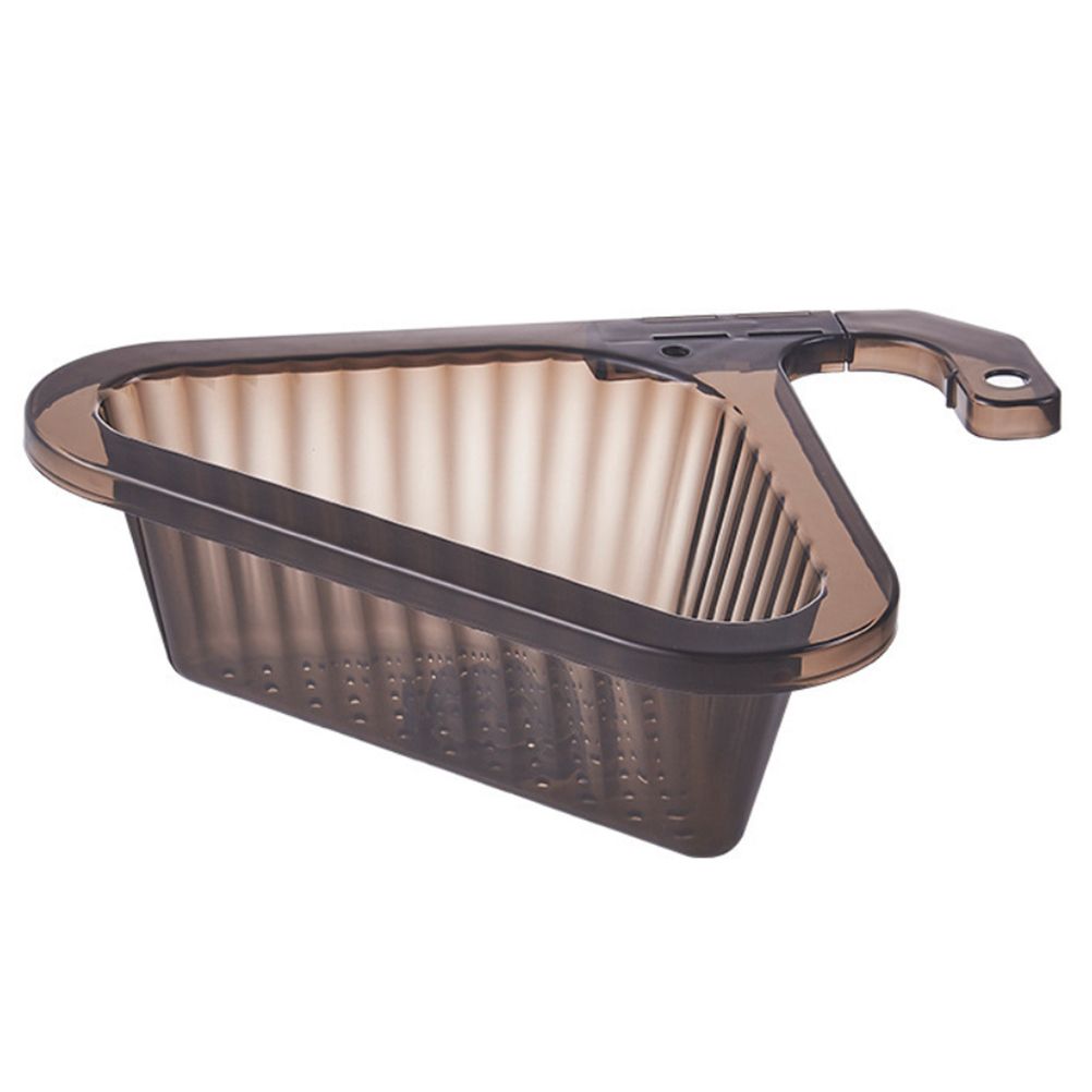Sink Strainer Basket Triangular Corner Kitchen Sink Strainer Punch Free Sink Basket with Retractable Handle for Kitchen Bathroom - Image 1