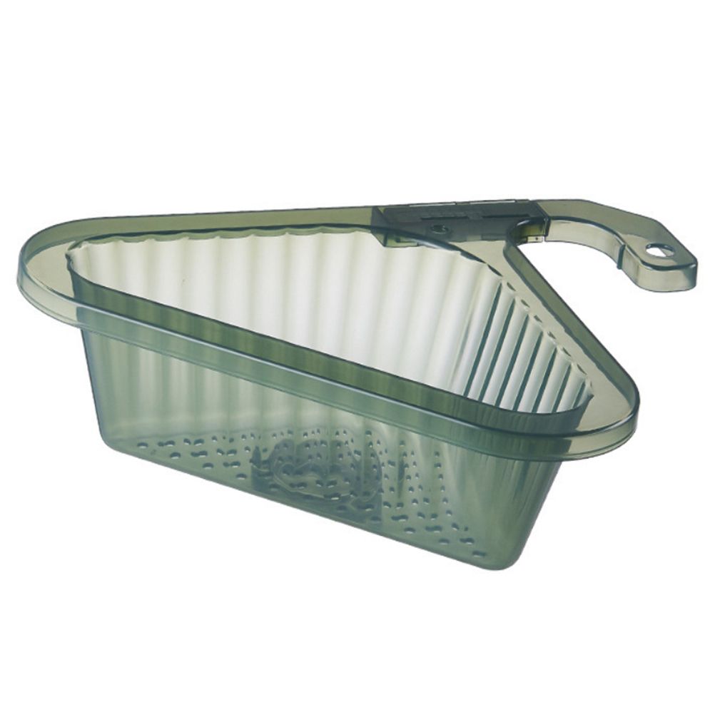 Sink Strainer Basket Triangular Corner Kitchen Sink Strainer Punch Free Sink Basket with Retractable Handle for Kitchen Bathroom - Image 1