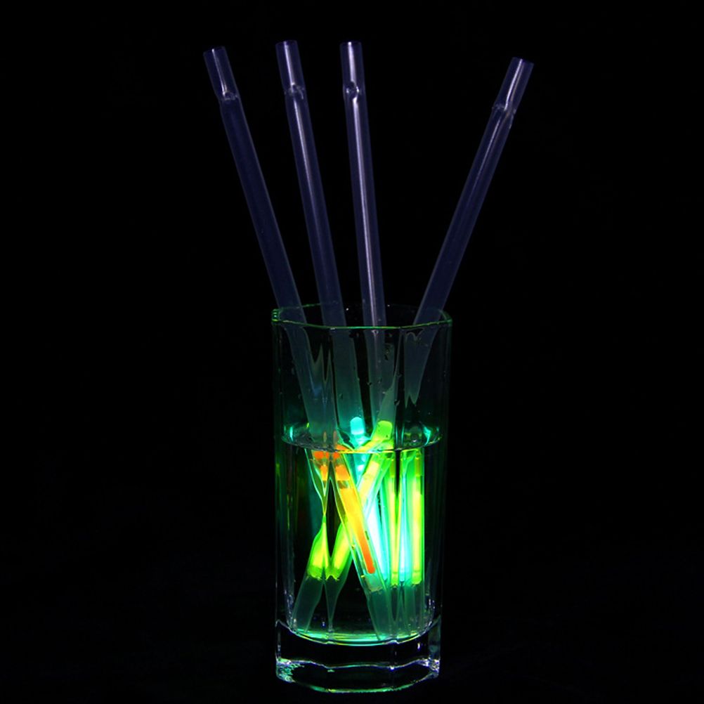50Pcs 2 in 1 Glowing Straws Sticks Glowing in the Dark Straws for Concerts Party Favors Weddings Kids Birthdays - Image 6