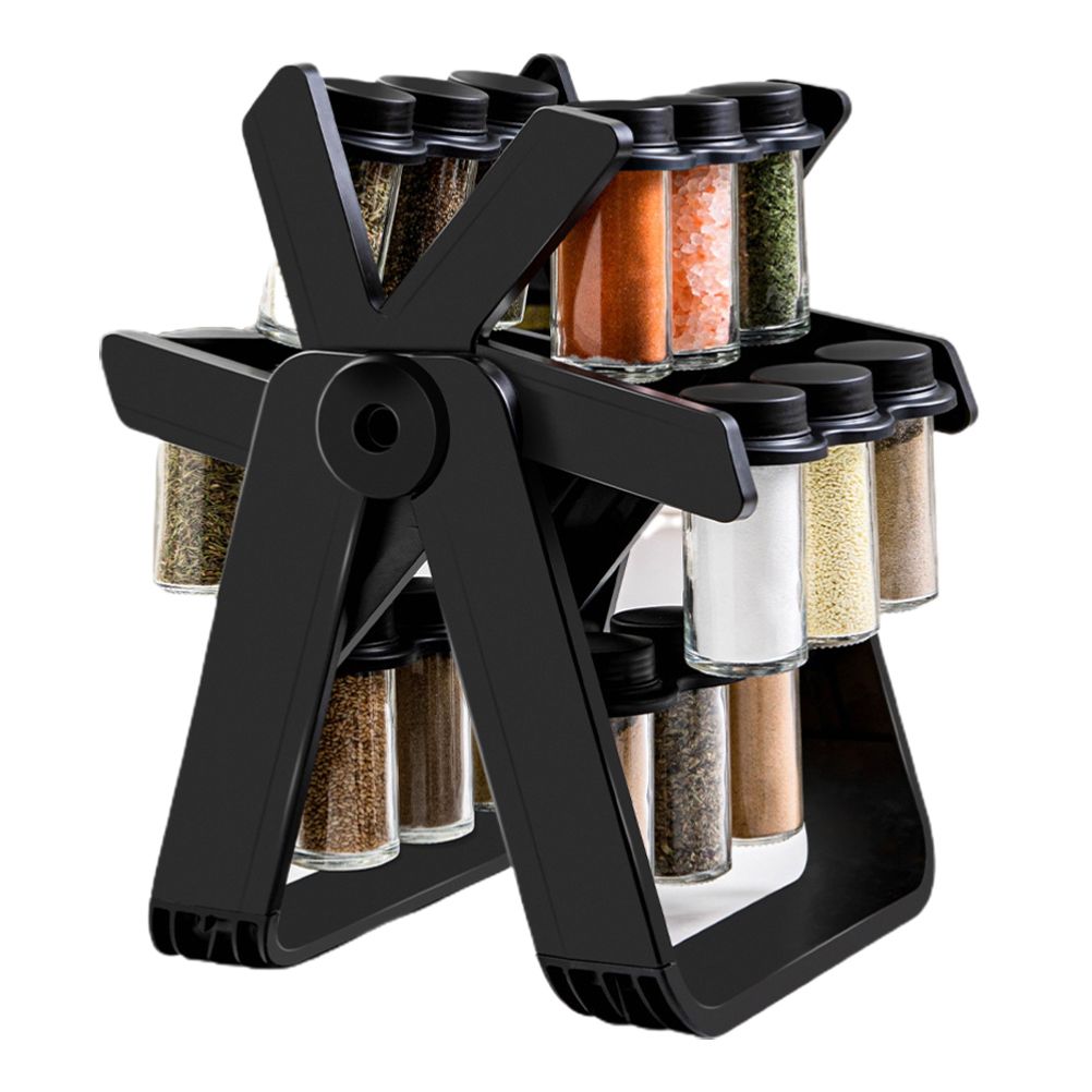 Rotating Spice Rack Spice Organizer with 18 Bottles Seasoning Rack Organizer for Kitchen Counter Shelf - Image 1
