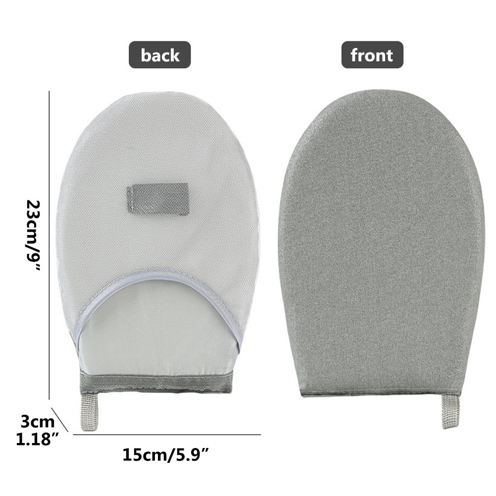 Garment Ironing Glove Protective Anti Steam Mitt with Finger Loop Heat Resistant Clothes Gloves - Image 2
