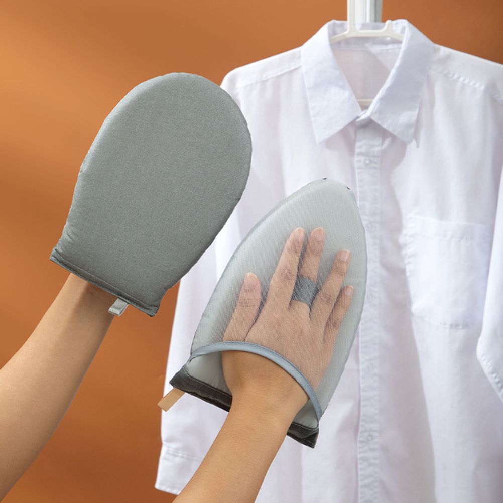 Garment Ironing Glove Protective Anti Steam Mitt with Finger Loop Heat Resistant Clothes Gloves - Image 5