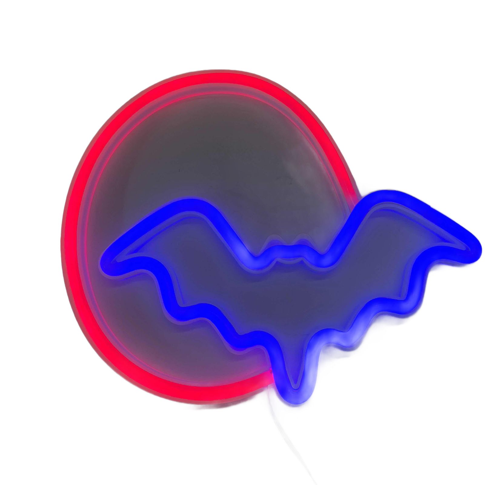 Halloween Neon Signs Moon and Bat LED Neon Lights USB Battery Powered Neon Light Sign for Wall Decor Room Bar Party Kids Gift - Image 3
