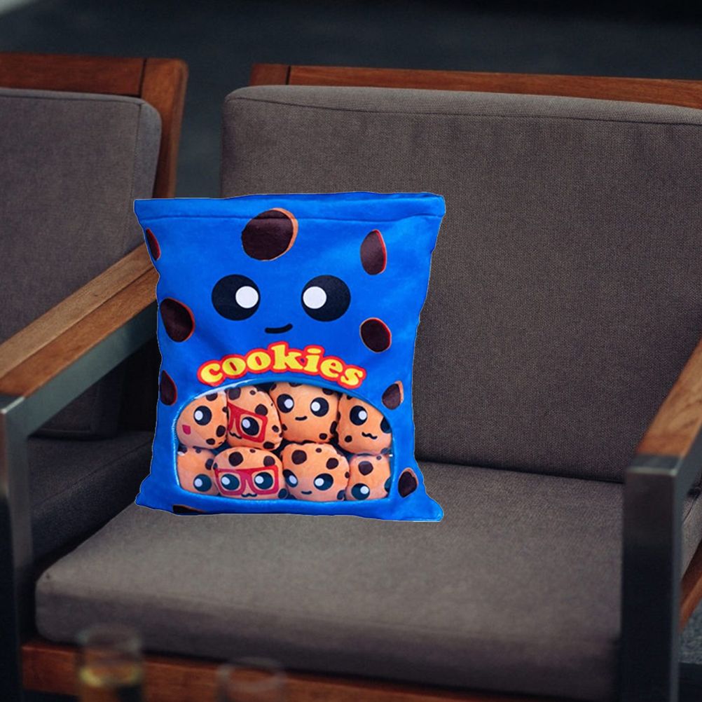 Cheese Puff Plush Toy Soft Cheesy Puff Plush Toy Puff Balls Cute Snack Filled Pillow Small Plush Doll Plush Birthday Gift - Image 5