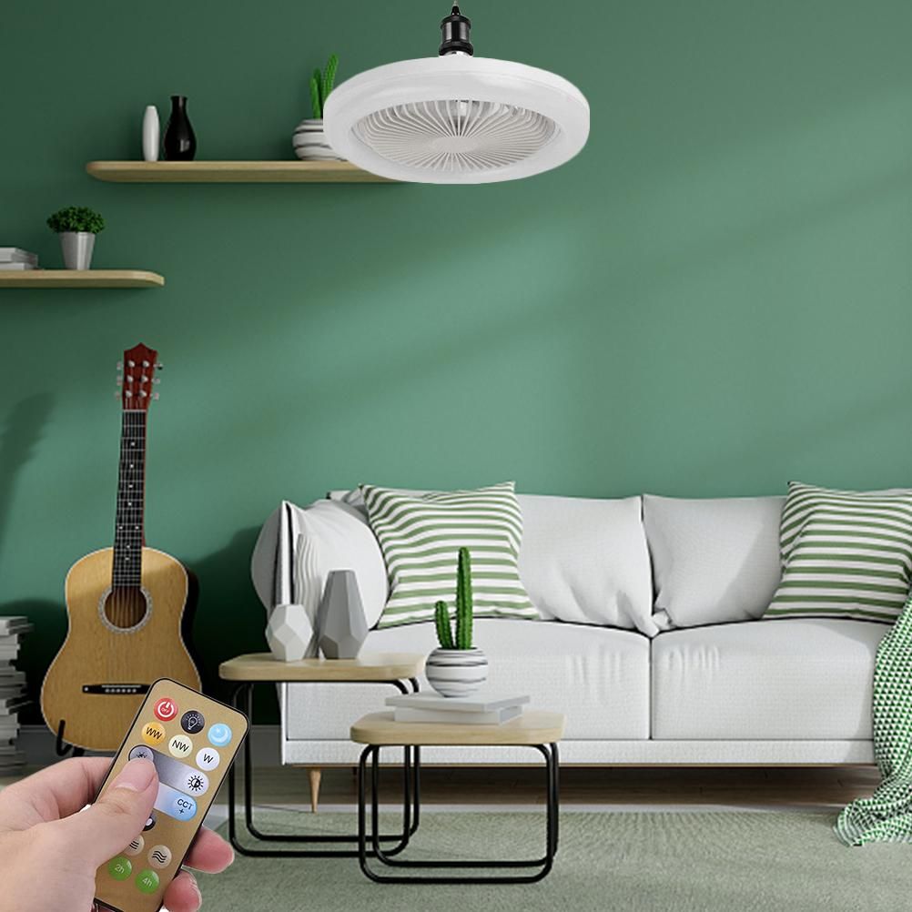 Ceiling Fans with Lighting 30W Dimmable Fan Lamp Modern Smart E27 Lamp Head Fan Light for Home Bedroom Living Room - Image 5